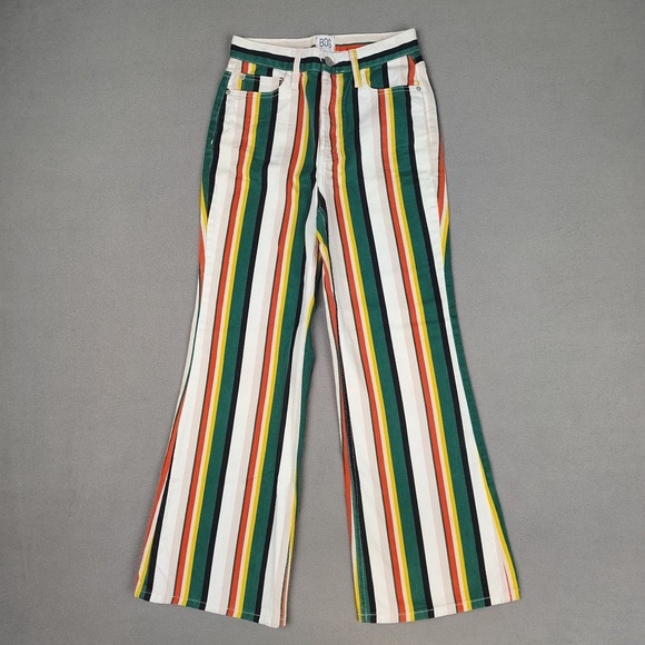 BDG Denim - BDG Bell Bottom Jeans Women 26 Colorful Striped Hippie Festival Flare Leg 26x29